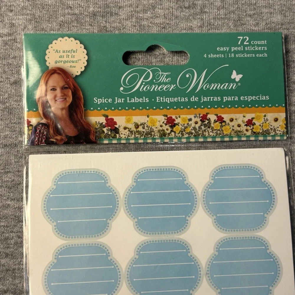 The Pioneer Woman Spice Jar Labels New In Package 72 Count Stickers